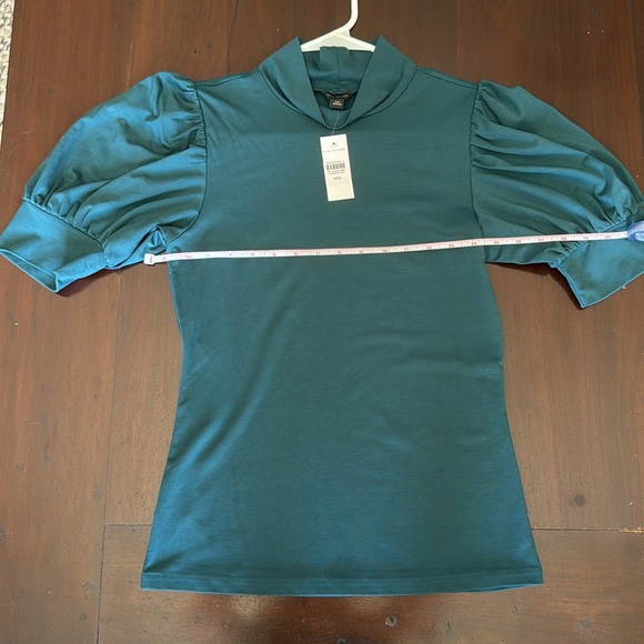 Ann Taylor Puff Sleeve Mockneck Top - Picture 7 of 7